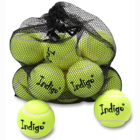 Купить Мяч для большого тенниса Indigo (12 шт в сетке) начальный уровень в Новоуральске 